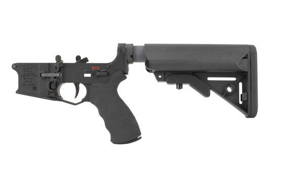 Lewis Machine & Tool MARS LS ar15 lower receiver features a black anodized finish